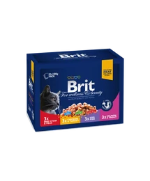 Brit Premium Cat Pouches Familiy Plate 12X100G Brit Premium Cat Pouches Familiy Plate 12X100G