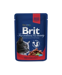 Brit Premium Cat Pouches Beef Stew With Peas 100 G