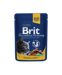 Brit Premium Cat Pouches Chicken & Turkey 100 G Brit Premium Cat Pouches Chicken & Turkey 100 G