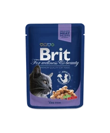 Brit Premium Cat Pouches With Cod Fish 100 G Brit Premium Cat Pouches With Cod Fish 100 G