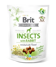 Brit Care Dog Crunchy Cracker Insects with Rabbit and Fennel 200g