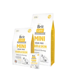 Brit Care Mini Grain Free Hair&Skin Salmon & Herring 0,4 kg Brit Care Mini Grain Free Hair&Skin Salmon & Herring 0,4 kg