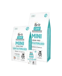 Brit Care Mini Grain Free Light&Sterilised Rabbit & Salmon 0,4 kg Brit Care Mini Grain Free Light&Sterilised Rabbit & Salmon 0,4 kg