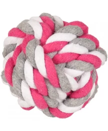 Flamingo játék kötél labda pink 8,5 cm Flamingo játék kötél labda pink 8,5 cm