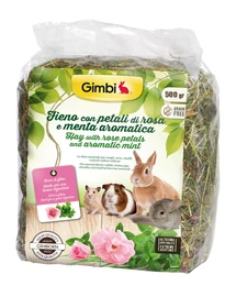 Gimborn Gimbi SZÉNA RÓZSASZIRMOKKAL & MENTÁVAL 500G