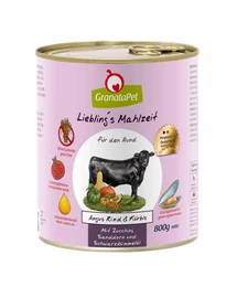 GranataPet Liebling´s Mahlzeit Angus marha és sütőtök konzerv 800 g