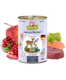 GranataPet Liebling´s Mahlzeit Vad és lazac konzerv 400 g 6db GranataPet Liebling´s Mahlzeit Vad és lazac konzerv 400 g 6db