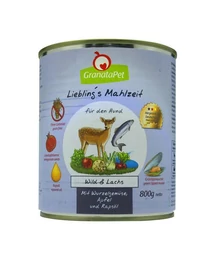 GranataPet Liebling´s Mahlzeit Vad és lazac konzerv 800 g