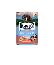 Happy Dog Supreme Sensible Puppy+Junior konzerv Lazac, csirke és burgonya 400 G