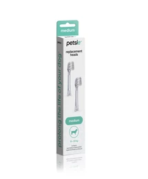 2db pótfej Petsie kutyafogkeféhez (M méretben, 10-20kg) 2db pótfej Petsie kutyafogkeféhez (M méretben, 10-20kg)