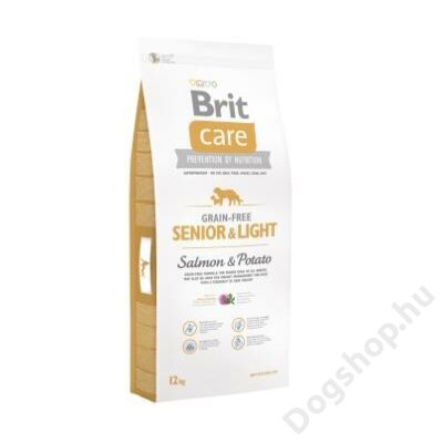 Brit Care Grain-free Senior and light Salmon &amp; Potato 12 kg 2db