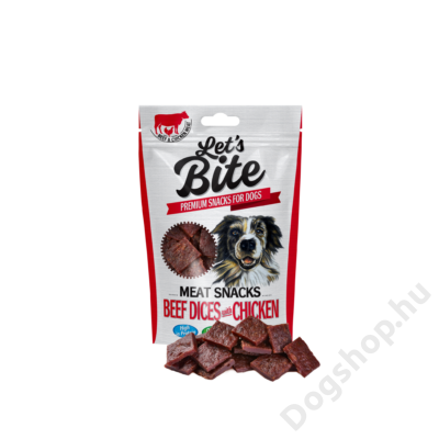 Brit Let’s Bite Meat Snacks Beef Dices with Chicken 80 g