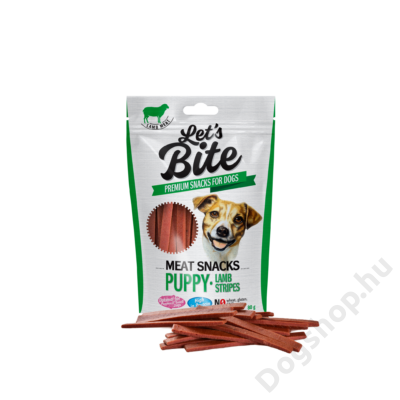 Brit Let’s Bite Meat Snacks Puppy Lamb Stripes 80 g