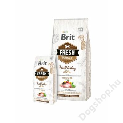 Brit Fresh Turkey with Pea Adult Fit &amp; Slim 12 kg