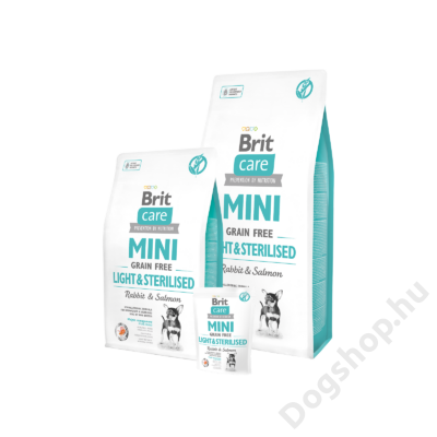 Brit Care Mini Grain Free Light&amp;Sterilised Rabbit &amp; Salmon 0,4 kg