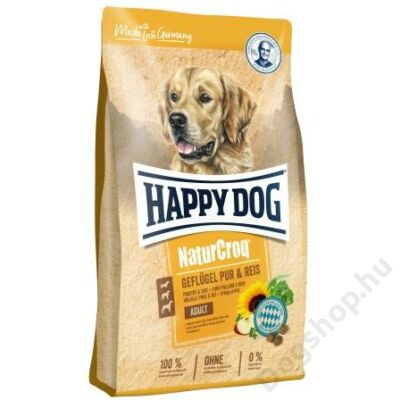Happy Dog NATUR-CROQ GEFLÜGEL & REIS (Baromfi & rizs) 4kg