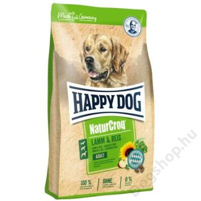 Happy Dog NATUR-CROQ LAMM/REIS (Bárány & rizs) 15kg