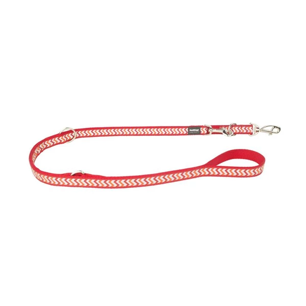Red Dingo Reflective Ziggy Red multi-purpose póráz 200 cm Large