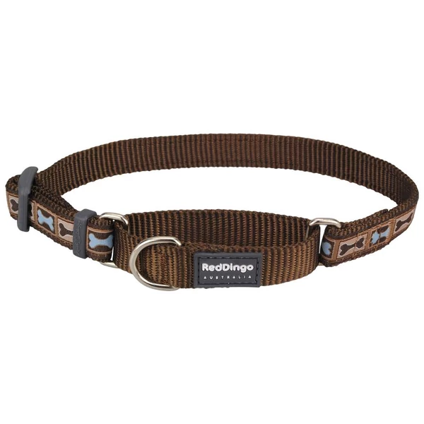 Red Dingo Bone Yard Brown Small Martingale nyakörv