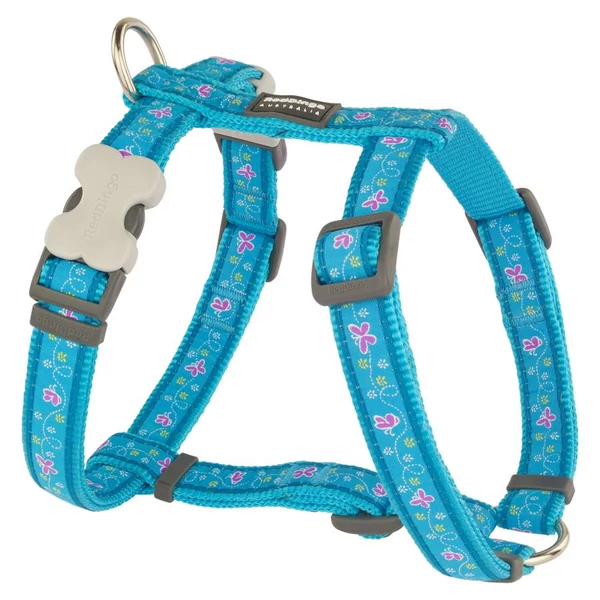 Red Dingo Butterfly Turquoise Large Dog hám