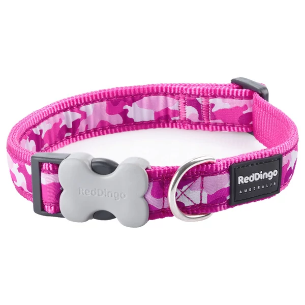 Red Dingo Camouflage Hot Pink Small kutya nyakörv