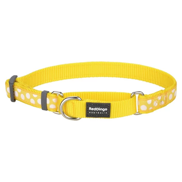 Red Dingo White Spots Yellow Medium Martingale nyakörv