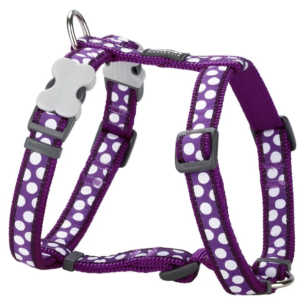 Red Dingo White Spots Purple Small Dog hám