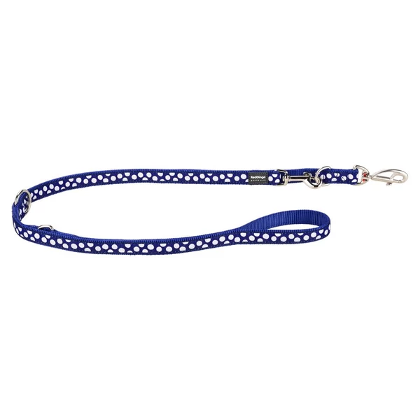 Red Dingo White Spots Dark Blue multi-purpose póráz 200 cm Large Red Dingo White Spots Dark Blue multi-purpose póráz 200 cm Large