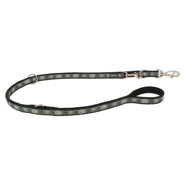 Red Dingo Paw Impressions Black multi-purpose póráz 200 cm Medium