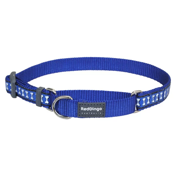 Red Dingo Reflective Dark Blue Large Martingale nyakörv