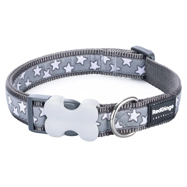 Red Dingo Stars Grey XS kutya nyakörv