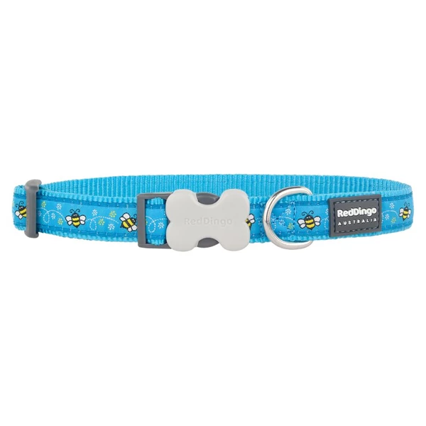 Red Dingo Bumble Bee Turquoise Large kutya nyakörv