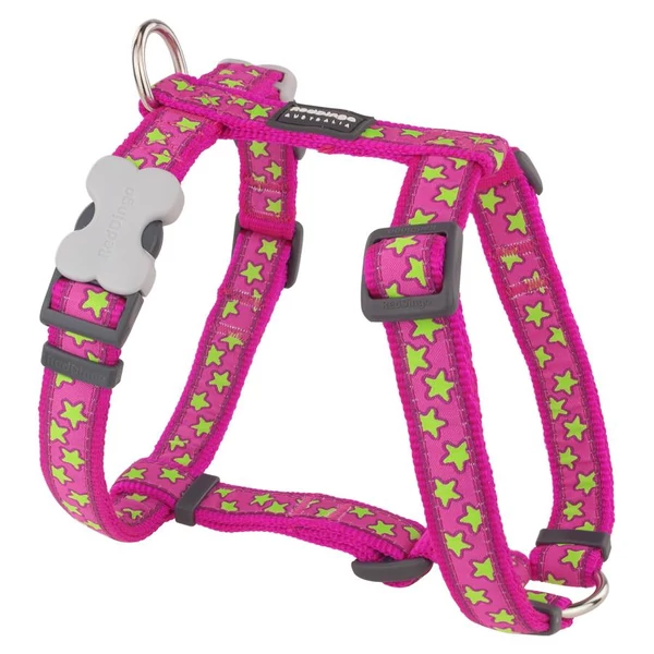 Red Dingo Stars Hot Pink XS Dog hám