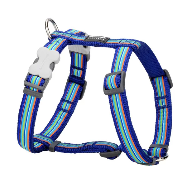 Red Dingo Horizontal Stripes Dark Blue XS Dog hám