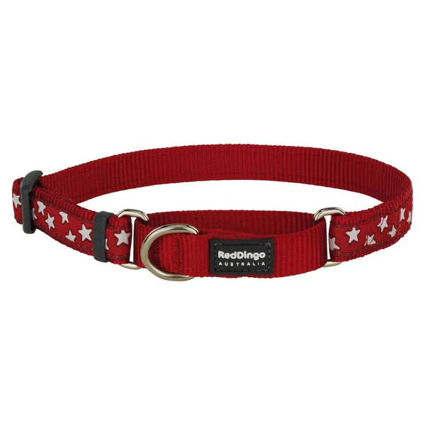 Red Dingo Stars Red Medium Martingale nyakörv