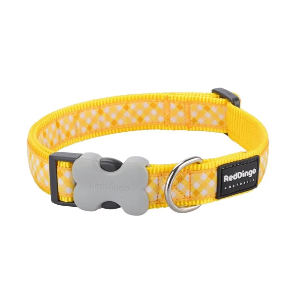 Red Dingo Gingham Yellow Small kutya nyakörv