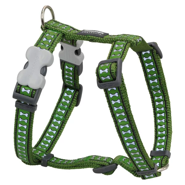Red Dingo Reflective Green Medium Dog hám