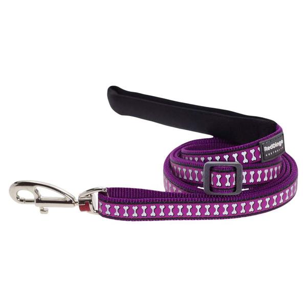 Red Dingo Reflective Purple póráz 100-180 cm XS