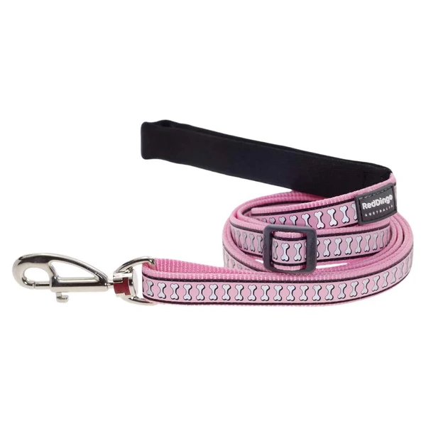Red Dingo Reflective Pink póráz 100-180 cm Large