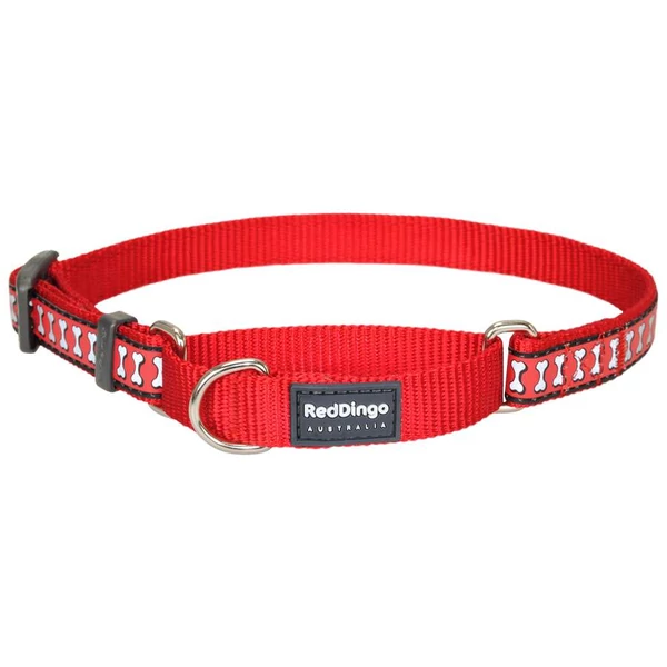 Red Dingo Reflective Red Medium Martingale nyakörv