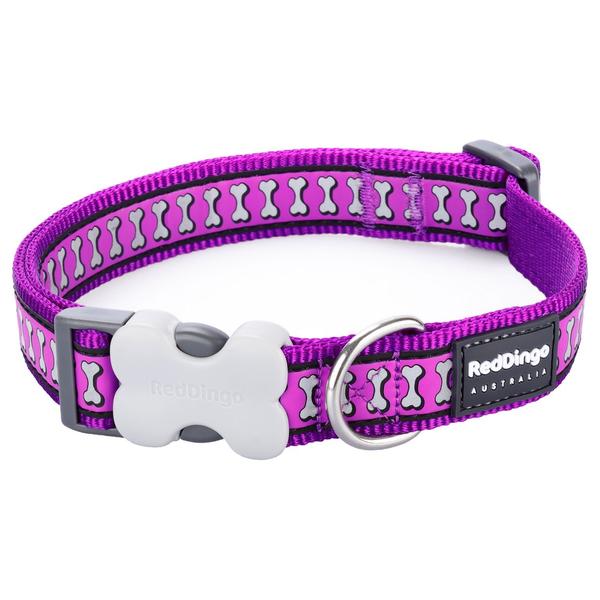 Red Dingo Reflective Purple XS kutya nyakörv