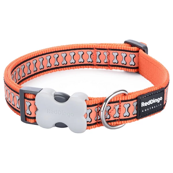 Red Dingo Reflective Orange XS kutya nyakörv