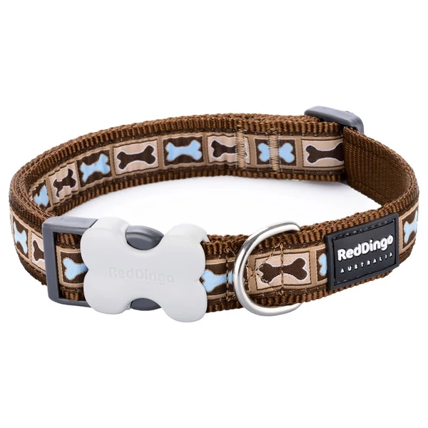 Red Dingo Bone Yard Brown XS kutya nyakörv