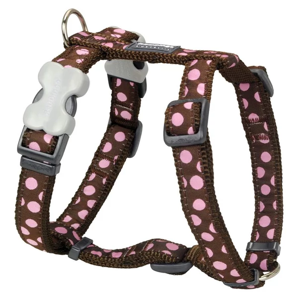 Red Dingo Pink Spots Brown XLarge Dog hám
