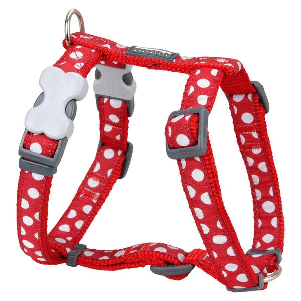 Red Dingo White Spots Red XLarge Dog hám
