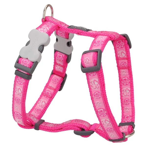 Red Dingo Paw Impressions Hot Pink XLarge Dog hám