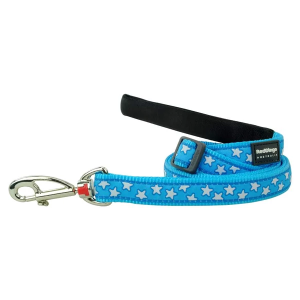 Red Dingo Stars Turquoise póráz 100-180 cm Large