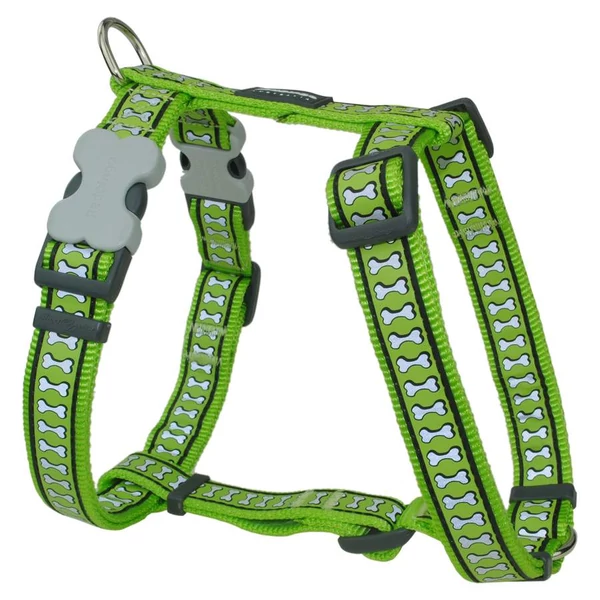 Red Dingo Reflective Lime Large Dog hám