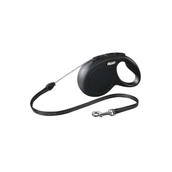 Flexi New Classic zsinór M 5m 20kg-ig fekete