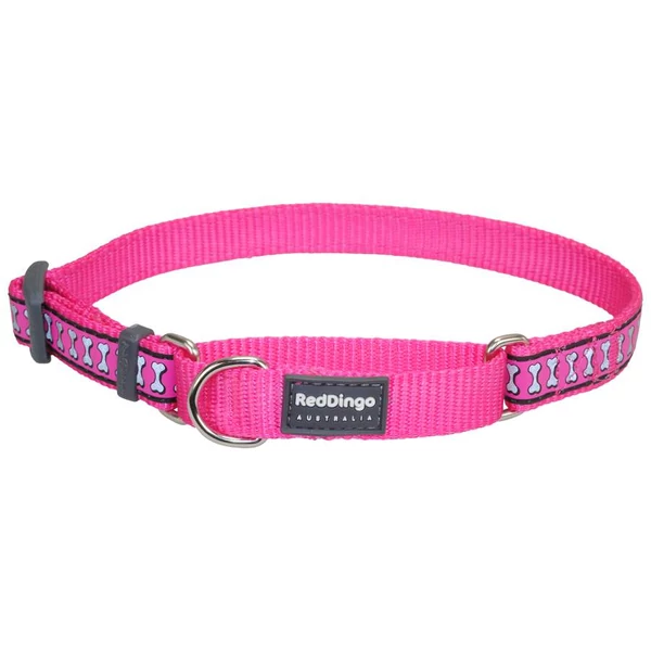 Red Dingo Reflective Hot Pink Medium Martingale nyakörv